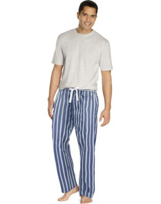 Hanes Men's Sleep Set with Woven Pants
