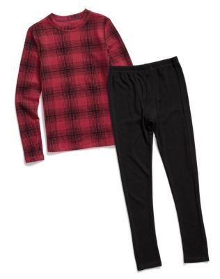 Climate Essentials by Cuddl Duds Boys' Waffle Thermal Set