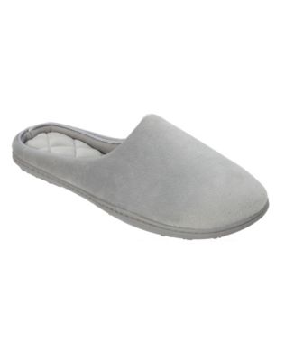 Dearfoams Women's Microfiber Velour Clog Slippers