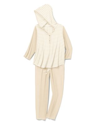 Hanes Women's Plus Striped Lounge PJ's