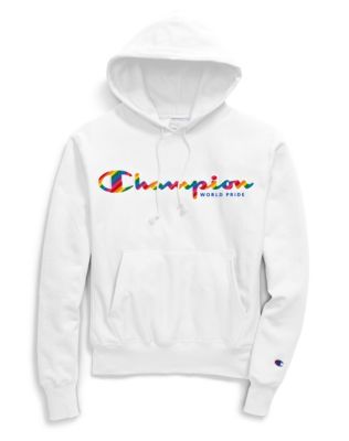 rainbow logo hoodie