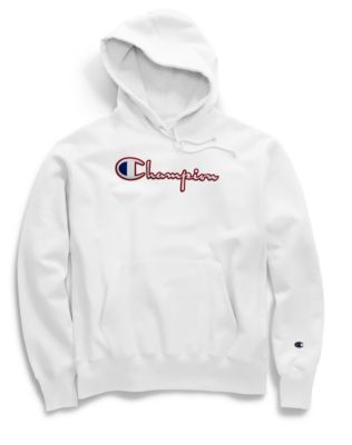 Champion Life® Men's Reverse Weave® Pullover Hood, Satin Stitch Script Logo