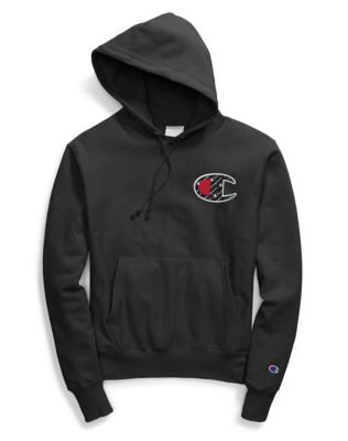 Champion Life® Men's Reverse Weave® Pullover Hood, Sublimated C Logo
