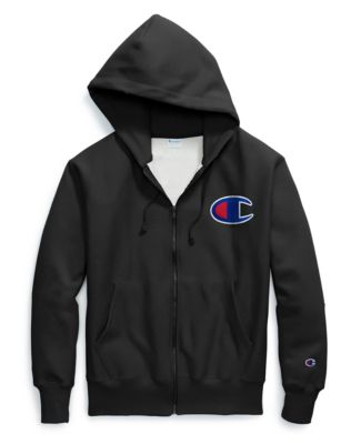 Champion Life® Men's Reverse Weave® Full Zip Hood, Chain Stitch C Logo