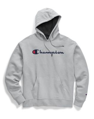 Champion Men's Powerblend® Pullover Hoodie, Script Logo