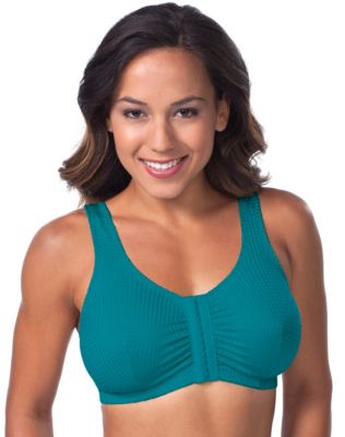 Leading Lady Zig-Zag Weave Front Hook Leisure Bra
