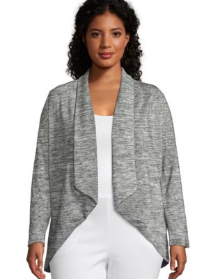 JMS Women's French Terry Lightweight Flyaway Cardigan