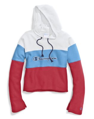 Champion Life® Women's Reverse Weave® Cropped Colorblock Pullover Hood